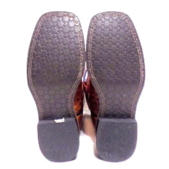 Smoky Mountain Youth #3752C Ostrich Embossed Leather Cowboy Boots – Size: 2 - Picture 7 of 11